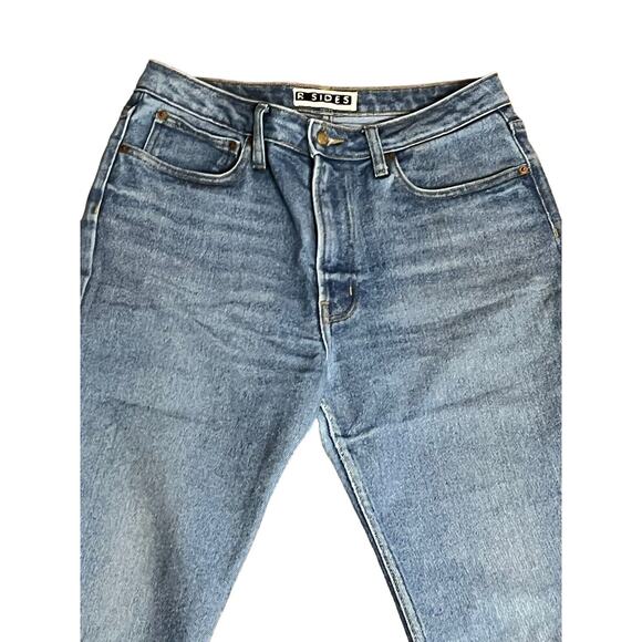 B Sides Jeans Ankle Straight Fit •Women 30• High Rise Cropped Denim Made In USA - Picture 2 of 12